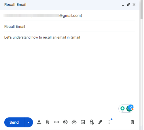 Open Gmail then Draft the email