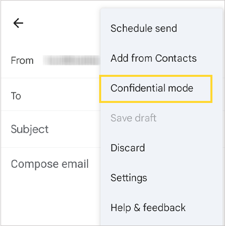 Select Confidential Mode