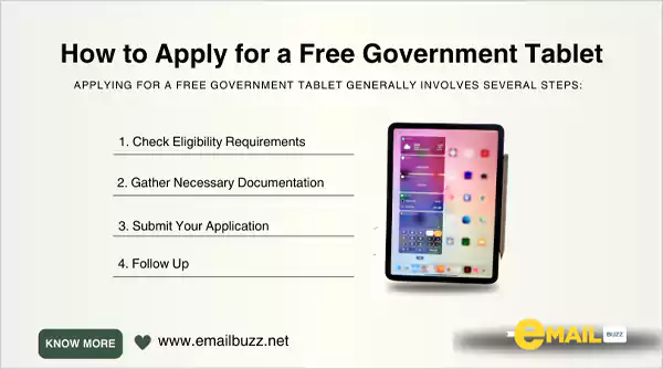 How to Apply for a Free Government Tablet