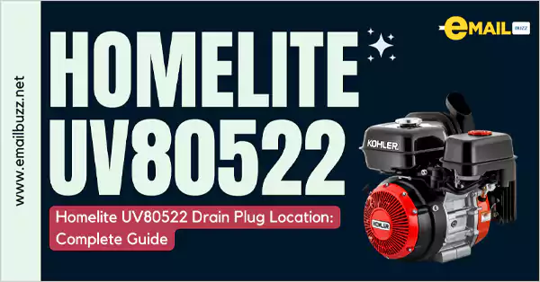 Homelite UV80522 Drain Plug Location