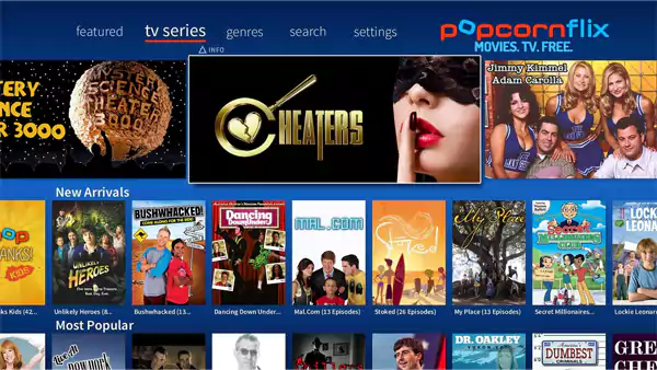 Popcornflix streaming platform