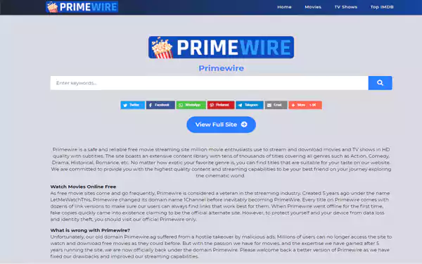 PrimeWire Official Site